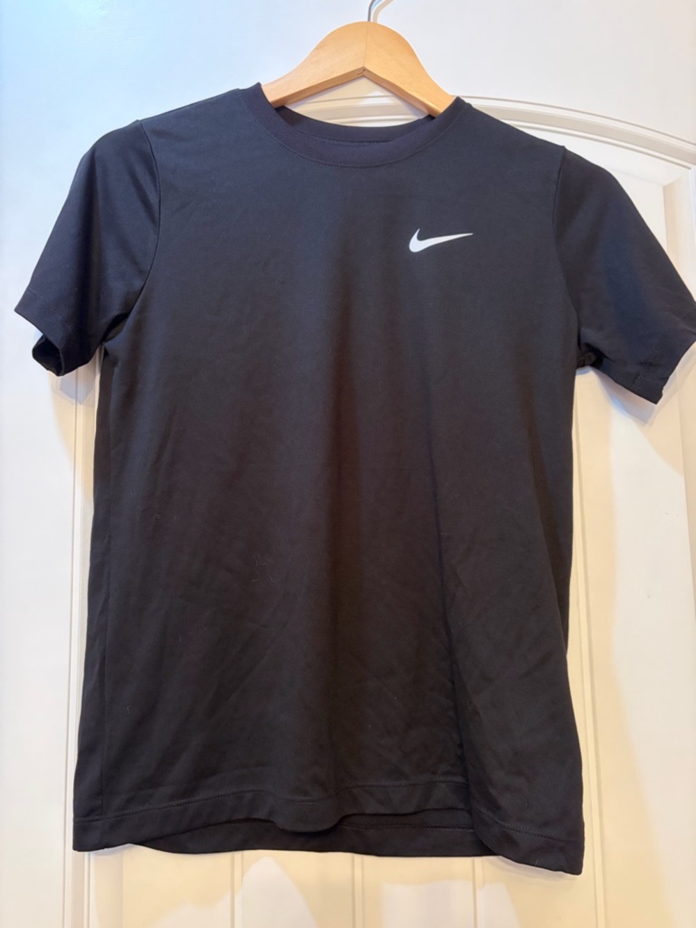 Nike Black Short Sleeve Tee with White Swoosh